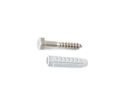 RVS houtdraadbout + plug | 10x60